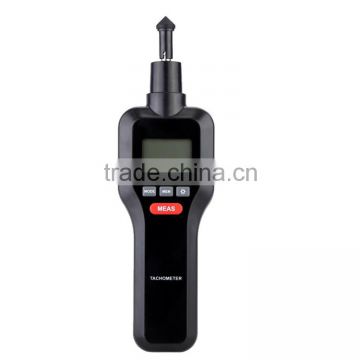 2 in 1 Contact & Non-contact Measuring LCD Digital Laser Tachometer Rotation Tachometer Photo Tach RPM Surface Speed Tester