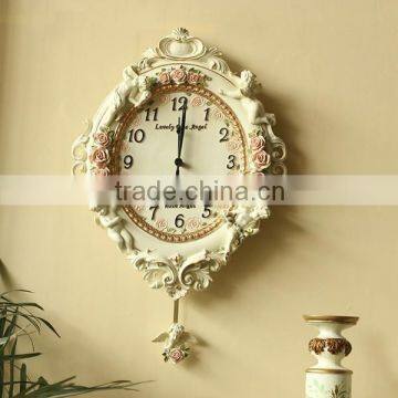 European Style Mute Wall Clock Small Decorative Wall Clocks