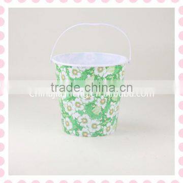 2015 hot sale plastic food bucket with handle