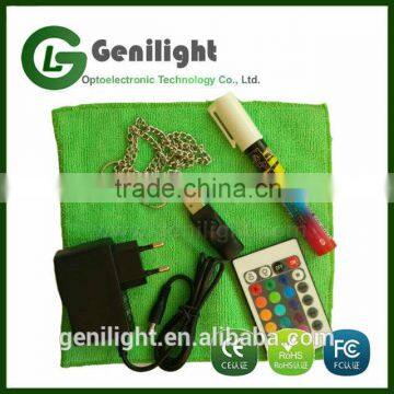 Clear Tempered Glass Erasable LED Message Writing Board Desktop With Remote Control photo-4