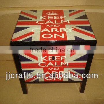 flag wooden cabinet