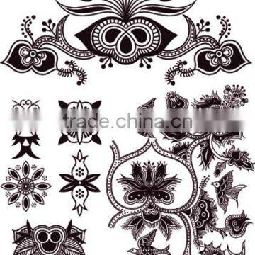 Adults Summer Fashion Black Temporary Custom Body Tattoos