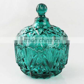 hot sale high clear glass candy jar for home storage