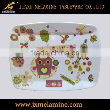 9.5"melamine rectangular plate