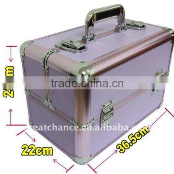 Professional Aluminum Makeup Cosmetic Kit Bag Box Case