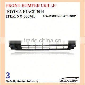 #000761 2014 toyota hiace parts front bumper grille