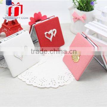 Wholesale Promotional Pu Compact Mirror