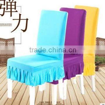 Pleated shirt short spandex chair cover Many colors