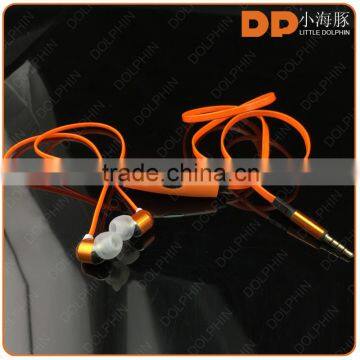 Hot slling high quality el earphone led stereo glowing earphone with microphone