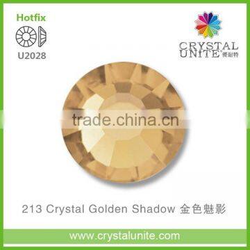 U2028 Crystal Golden Shadow Optimal Hot Fix Rhinestone