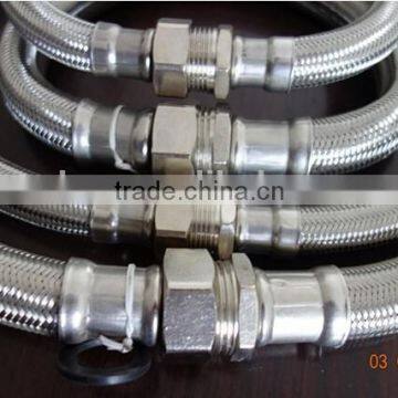 dn15 smooth bore/convoluted ptfe inner tube ss braided hose