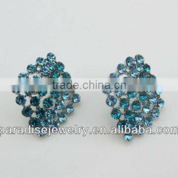 2013 Hot Design blue rhinestone stud earrings for women E-21165