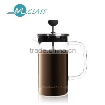 Alibaba china 1000ml handblown glassware high borosilicate glass french press N6391