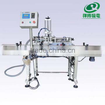 Single head automatic filling machine with conveyor