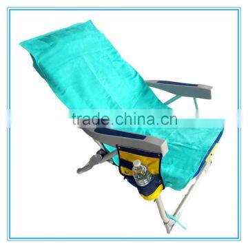 Green color beach towel lounge chair cover