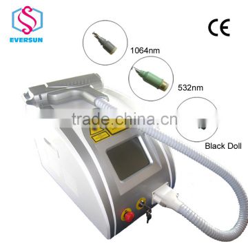 Q-switched nd yag laser tattoo removal/ moles removal / skin spot removal device with CE