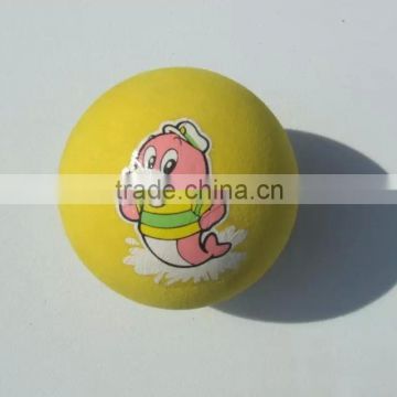 high quality many colors logo printed EVA rubber foam ball