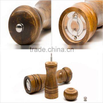 Good Quality Kitchen Tool Manual Hand Wood Mini Spice Pepper Grinder photo-4