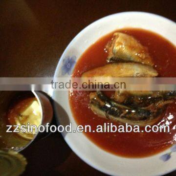 155g Tins Canned Mackerel in Tomato Sauce