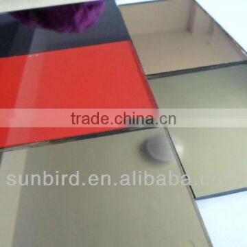 coated glass/mordern style/golden mirror/disgrace mirror/delicate mirror glass