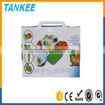 Color Cutting Board Extrusion Plastic Kitchen Chopping Board in Red&green photo-4