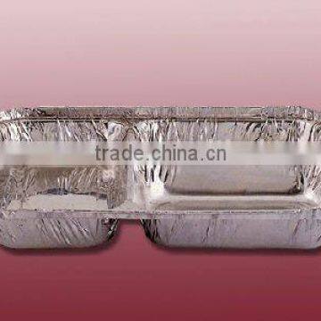 Disposable aluminum foil pan