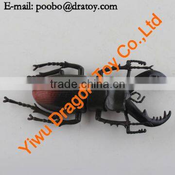 soft and hard plastic color insect statue educational toy insect