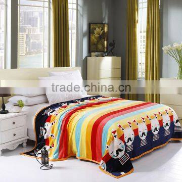 Cartoon Design Printed Flannel Blanket