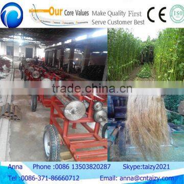 Jute ramie flax hemp polyester fiber carding peeling machine