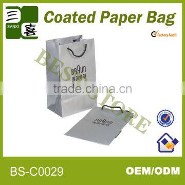 210g Ivory Board Advertising Paper Bag For Promotion