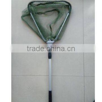 Foldable aluminum fishing landing net