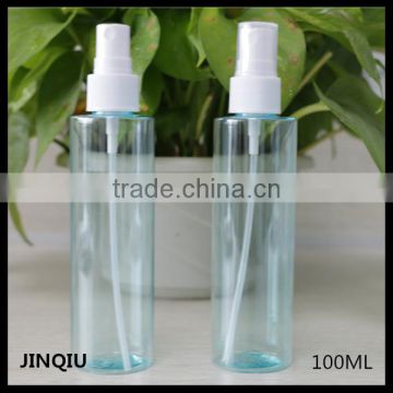 Cosmetic perfume sample bottle spray 100ML, personal nasal naive blue sprayer bottle,plastic perfume bottle