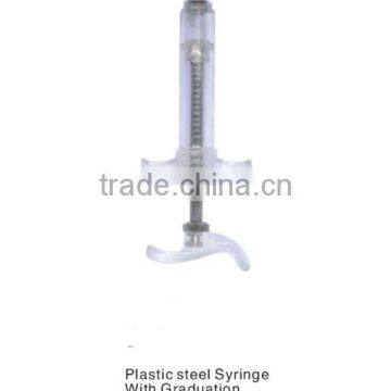 10ml Plastic Steel Syringe with graduation (Plastic steel-10A)