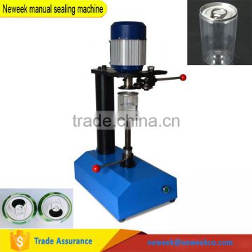 Neweek table type PET plastic bottle aluminum foil manual sealing machine