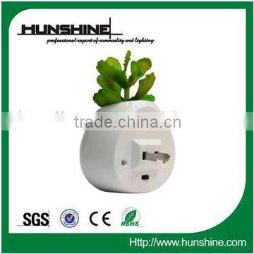 hot green plants decorative motion sensor led night light for kids