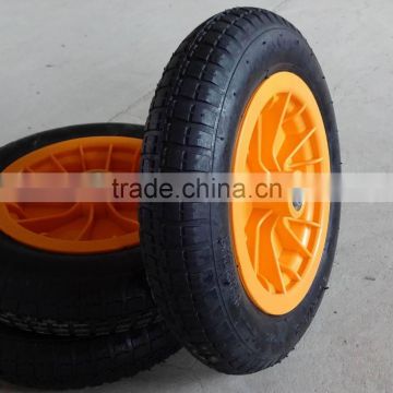 high quality competitive price wheel barrow plastic rim 13x3 pneumatic wheel