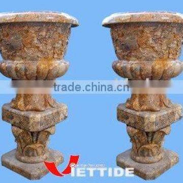 Natural Stone Flower Pots