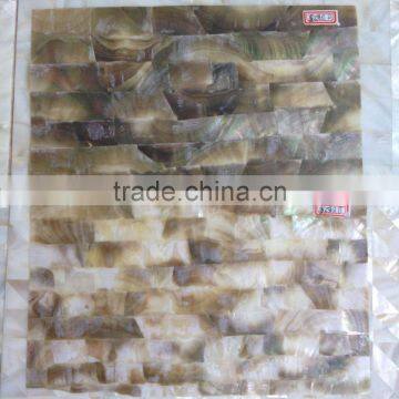 Office Decoration Laminated Blacklip Mother of Pearl Sea Shell Paper photo-1