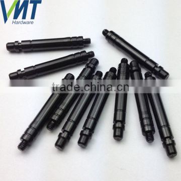 VMT Customized Metal parts Black Anodized Double Ended Threaded Pin