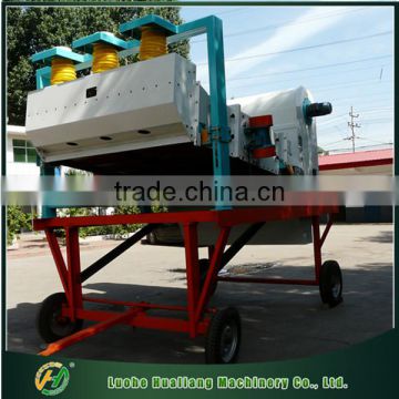 High efficiency automatic movable coffee bean cleaning and grading machinery