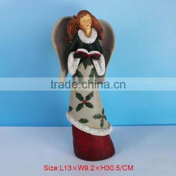 Resin Winged Guardian Angel Statue photo-2