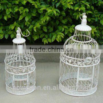 Wedding Decoration Wrought Iron Bird Cage Vintage Style Set of 2 photo-2