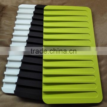 Silicone draining mat food garde,Kitchen gadget silicone glass mat,Glass drying mat FDA silicone