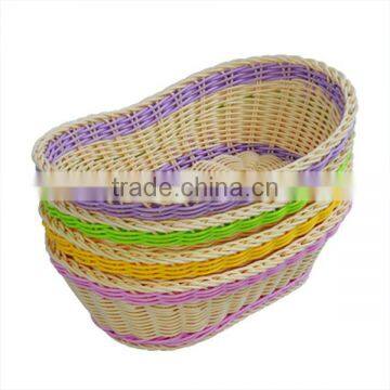 plastic rattan wicker basket wholesale