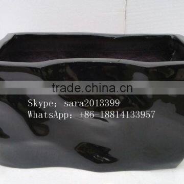 Fiberglass Planter Outdoor Big Rectangular Planter Flower Pot photo-2