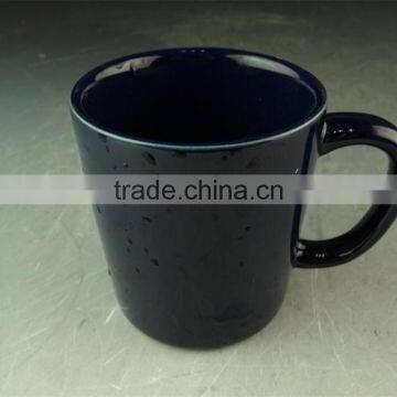 Stock Hot sale Cheap black Glaze Ceramic promotional mug for Espresso