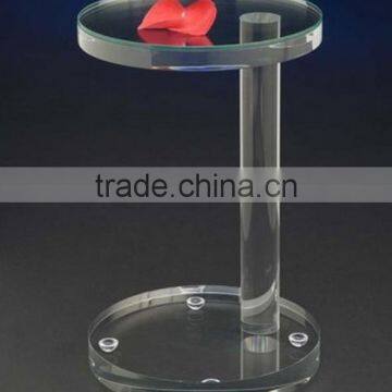 New Design Clear Acrylic Round Dining Table With Acrylic Rods