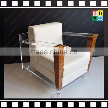 Modern furniture living room armchair acrylic legs single sofa chair