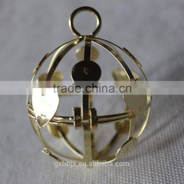 Decorative metal round baskets for candy packaging