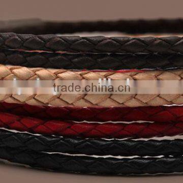New Arrival Real Leather 2016 Fashion Charm Mens Braided Bracelet / Woman Leather Bracelet photo-2